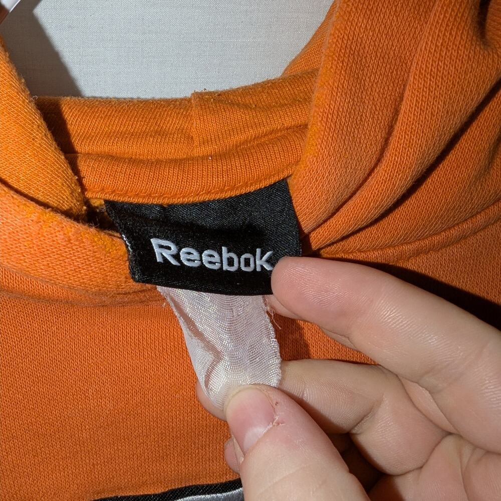 Y2K Philadelphia Flyers NHL Reebok Hoodie Sweatshirt - Picture 7 of 7